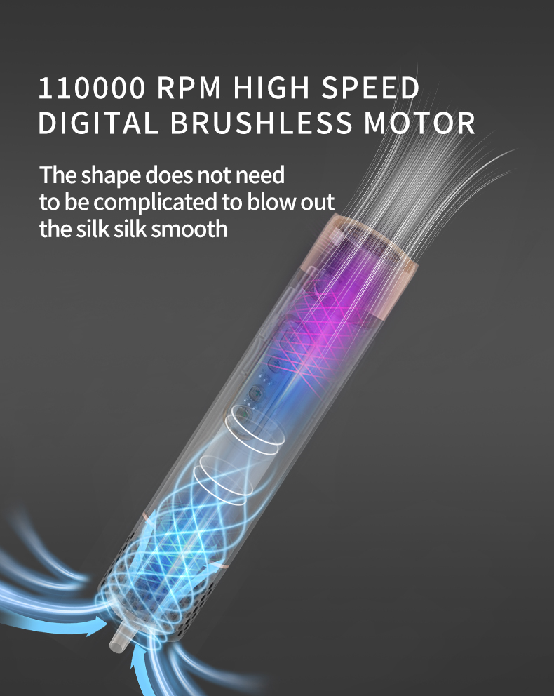 air styler secador de pelo bldccepillo alisador de pelo 5 en 1 dual voltage hair styling brush dryer