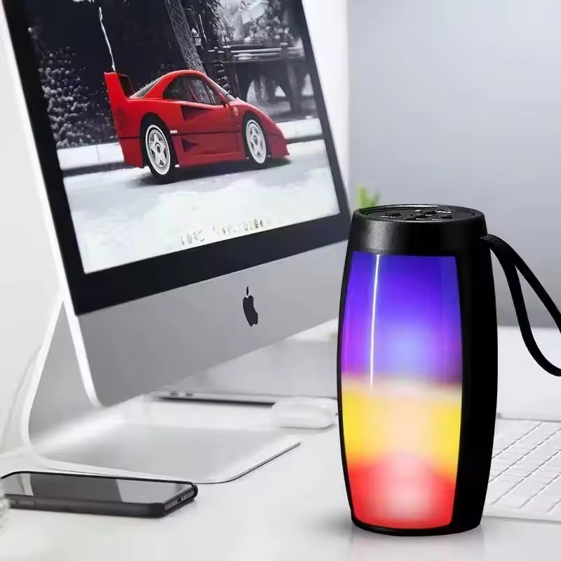 Portable Hifi Bass Bt Speaker with RGB Led Light Lamp