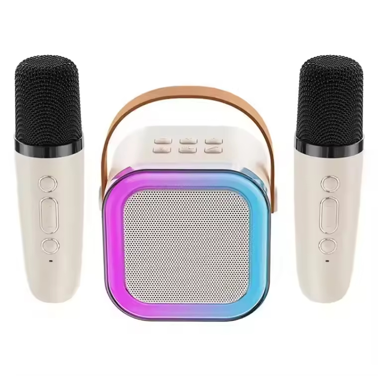 K12 Wireless Microphone Karaoke Speaker with 2 Microphone