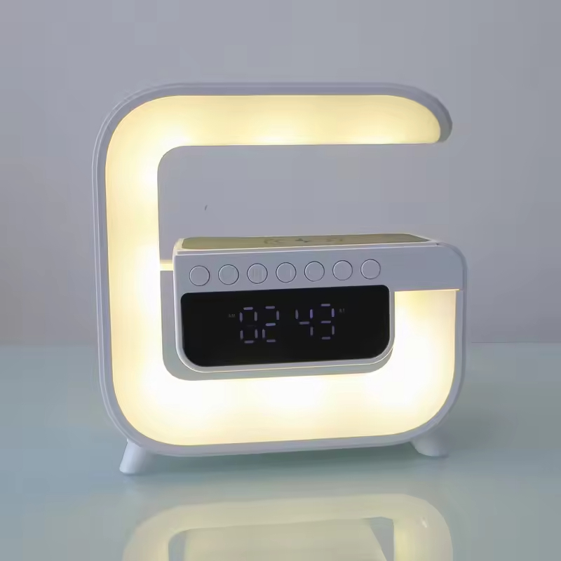 G3 Bt Speaker with Night Light Alarm Clock Led Wireless Charger