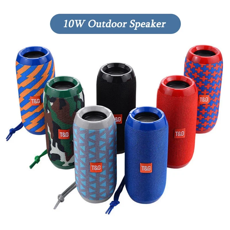 Tg117 portable Bluetooth speaker outdoor wireless woofer free call/FM/TF card/USB flash drive connect mobile phone/tablet/TV