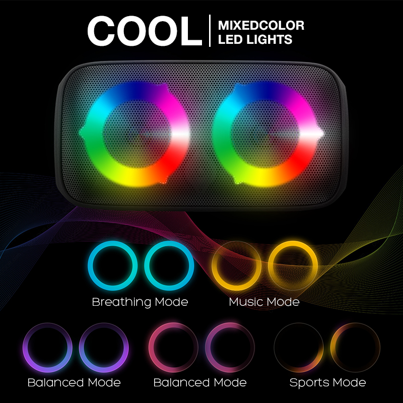 Best Selling 60W Bluetooth 5.3 Bluetooth Speaker Party Box Speaker Bluetooth Speaker With Mic